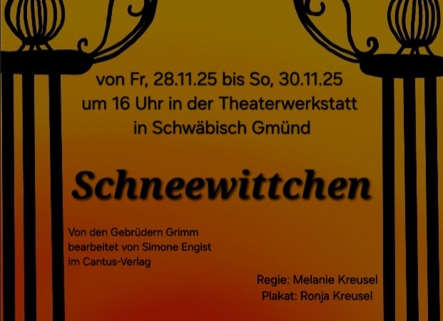 Plakat Schneewittchen, © Plakat: Ronja Kreusel Plakat Schneewittchen, © Plakat: Ronja Kreusel