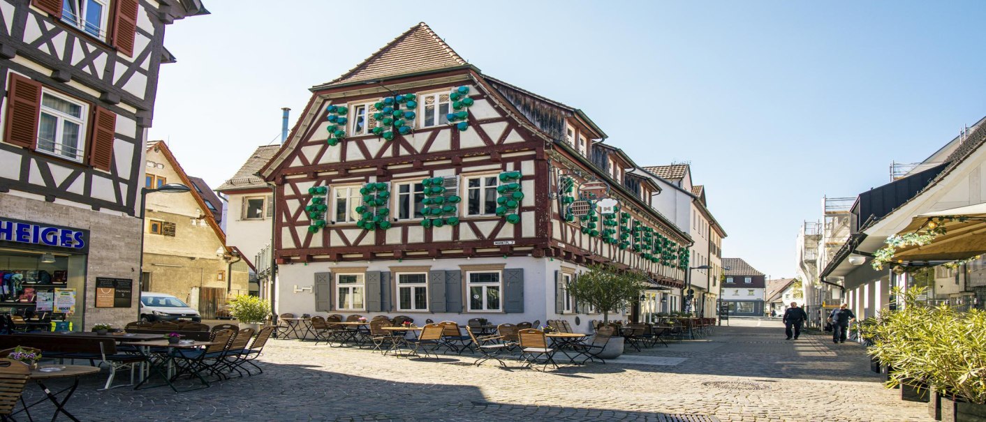 Kirchheim_unter_Teck_Altstadt_Fachwerk_2025_044_c_SMG_Sarah_Schmid, © SMG Stuttgart Marketing GmbH - Sarah Schmid