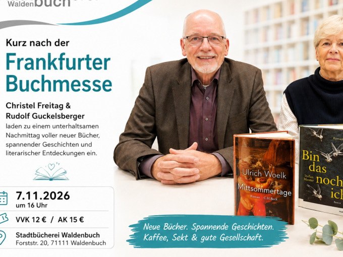 NEUES von der Buchmesse, © Stadt Waldenbuch NEUES von der Buchmesse, © Stadt Waldenbuch
