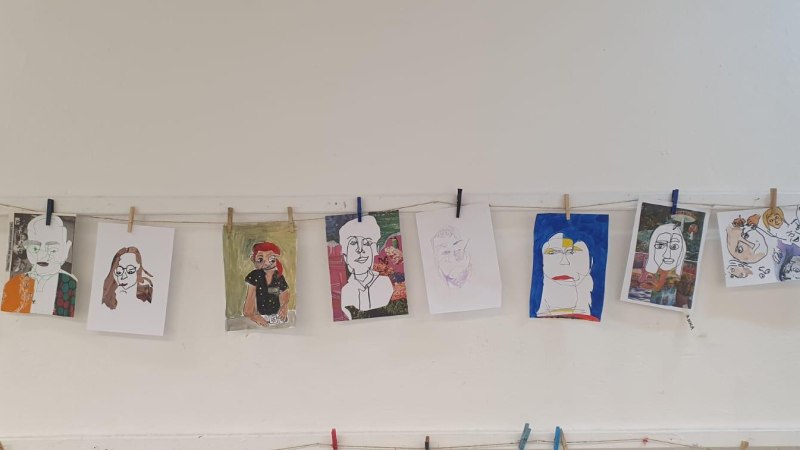 Selbstportrait in Ludwigsburg, © Kunstschule Labyrinth