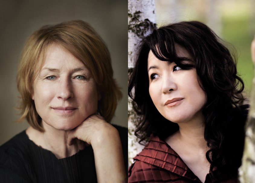 Zwei Frauenporträts: Links eine Frau mit blonden Haaren, die Hand am Kinn. Rechts eine Frau mit dunklen Haaren, die nachdenklich zur Seite schaut., © ©Buenning_Arens_1