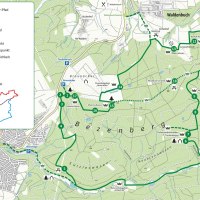 Karte des Herzog-Jäger-Pfads zeigt Wanderwege, Stationen und Sehenswürdigkeiten in einem Waldgebiet bei Waldenbuch und Dettenhausen., © Natur.Nah. Schönbuch & Heckengäu Karte des Herzog-Jäger-Pfads zeigt Wanderwege, Stationen und Sehenswürdigkeiten in einem Waldgebiet bei Waldenbuch und Dettenhausen., © Natur.Nah. Schönbuch & Heckengäu