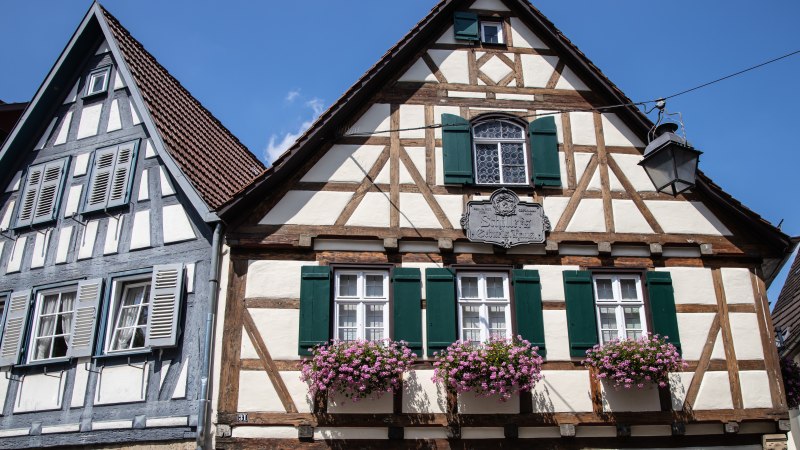 Fachwerkhäuser in Marbach, © Antje Seeling