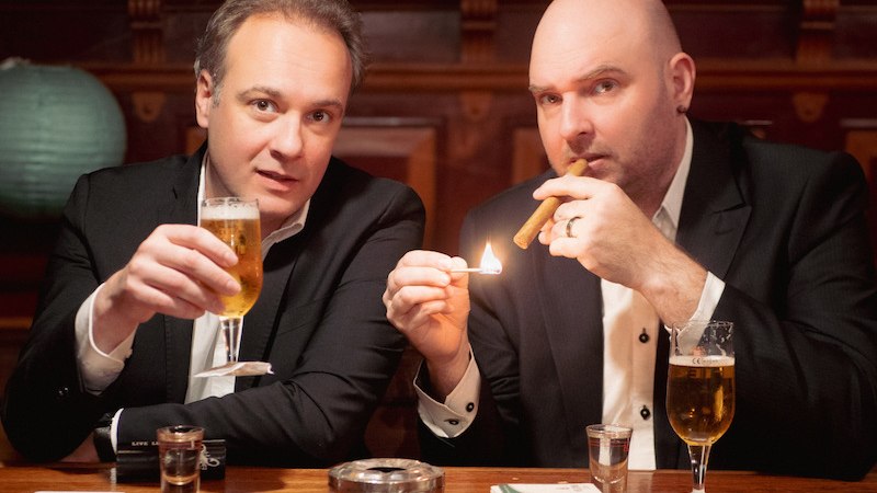 Ren&eacute; Sydow und Christian Miedreich &bdquo;M&auml;nner von Welt&ldquo;, &copy; Stadt Leinfelden-Echterdingen, Kulturamt