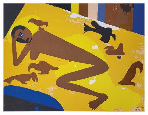 Gosia Machon, 2021, ohne Titel, Farbserigrafie in vier Farben, &copy; Gosa Machon