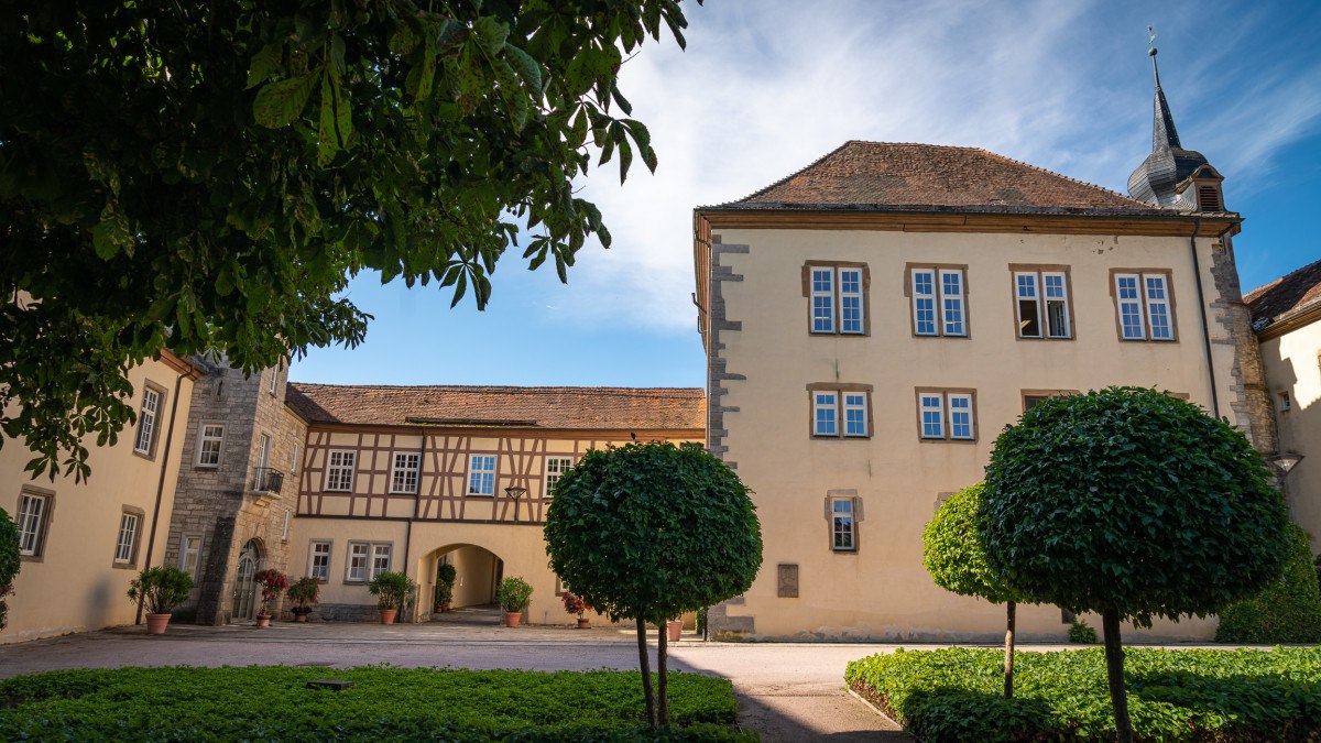 Schloss Schrozberg: Innenhof, © Hohenlohe Schwäbisch Hall