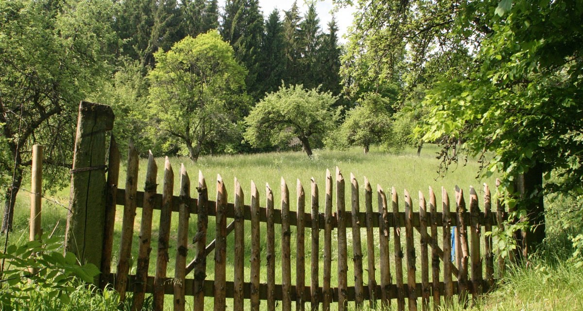 Zaun am Kirgelaufgang - Rundwanderweg 1, © Petra Natzkowski Zaun am Kirgelaufgang - Rundwanderweg 1, © Petra Natzkowski
