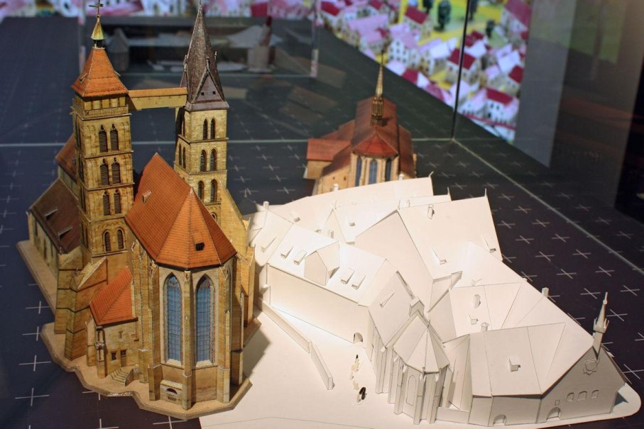 Modell der historischen Bebauung des Marktplatzes, © Städtische Museen Esslingen