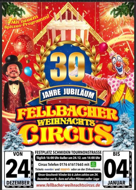 Fellbacher Weihnachtscircus, © Fellbacher Weihnachtscircus