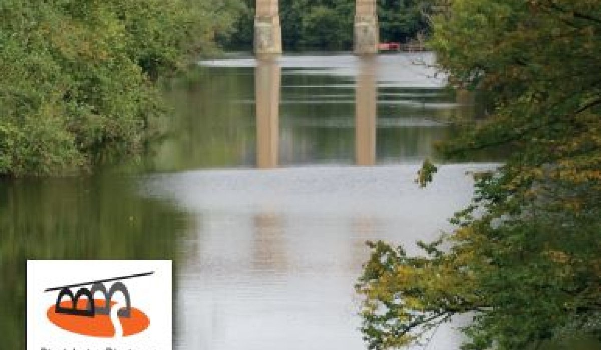 Plakat für den Rundwanderweg Nr. 2 in Bietigheim-Bissingen mit Brücke und Fluss. Der Weg ist 14 km lang und bietet Natur- und Sehenswürdigkeiten., © Dachverband Natur Bietigheim-Bissingen Plakat für den Rundwanderweg Nr. 2 in Bietigheim-Bissingen mit Brücke und Fluss. Der Weg ist 14 km lang und bietet Natur- und Sehenswürdigkeiten., © Dachverband Natur Bietigheim-Bissingen