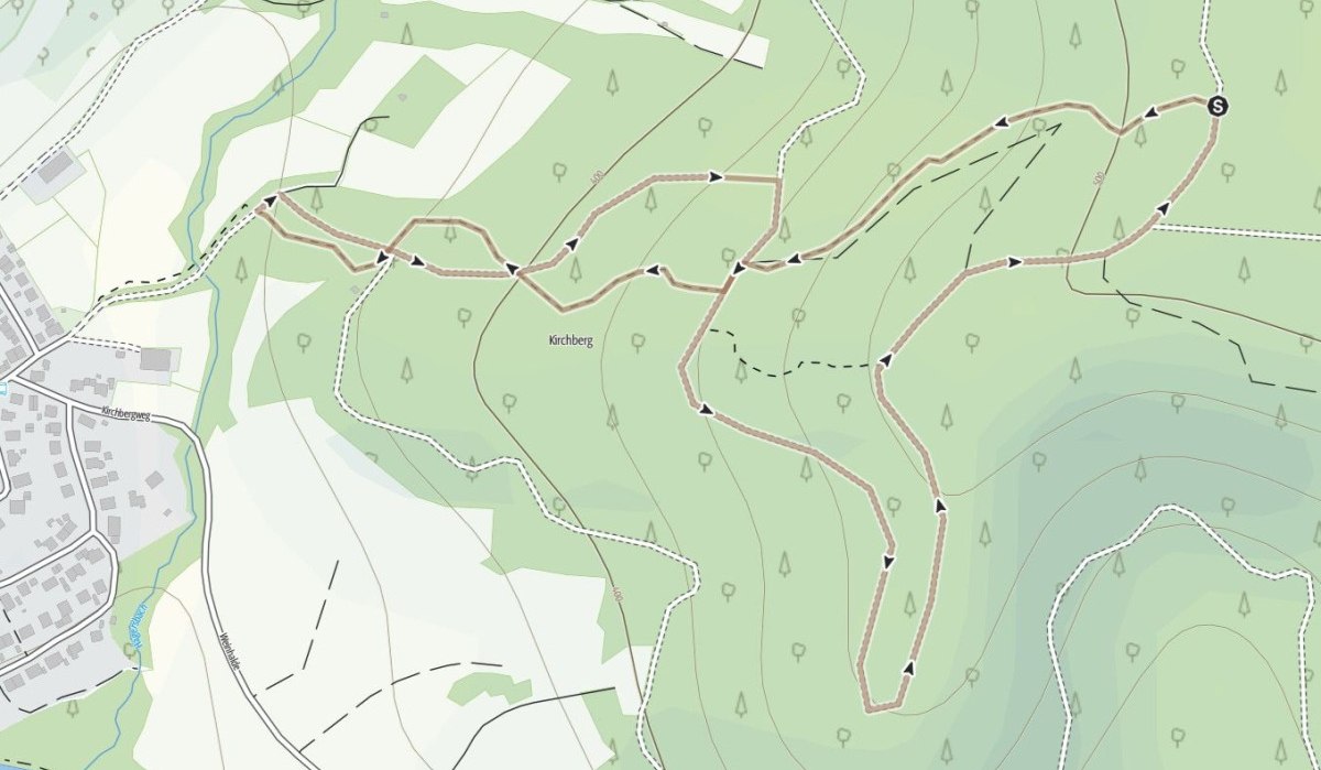 Gaildorf - Singletrail als Rundweg - OpenStreetmap, &copy; OpenStreetmap