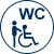 Eingeschränkt rollstuhlgerechte Toilette Eingeschränkt rollstuhlgerechte Toilette